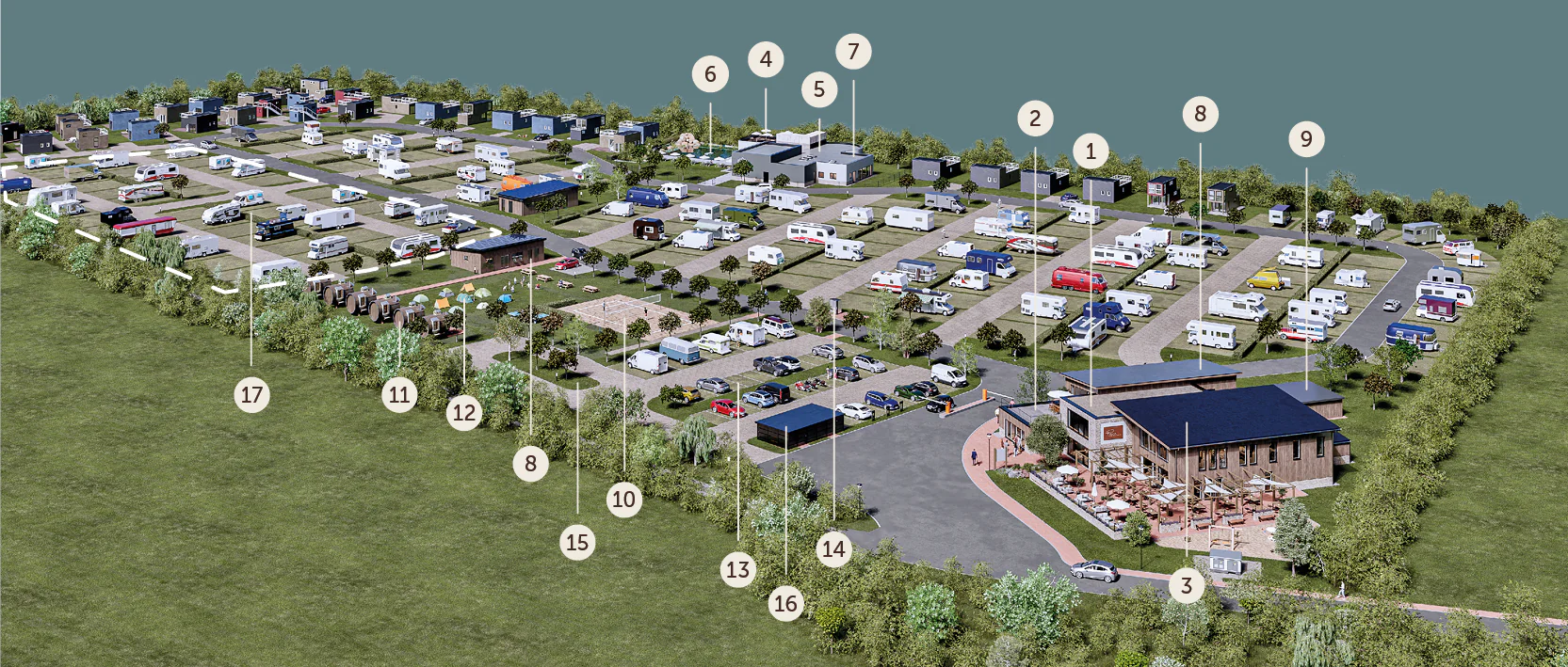 Lageplan Prima Resort Boddenblick
