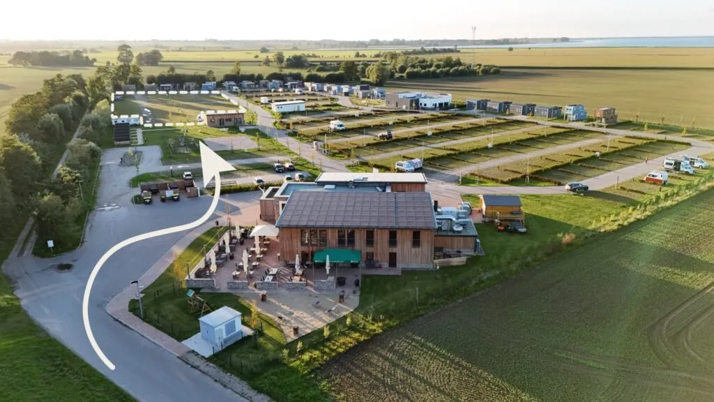 Resort Boddenblick Luftaufnahme